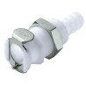 Colder Products Hose Connector 6.35 mm ID Acetal Body Natural White 8.3 bar PLC160-04