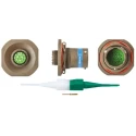 Souriau Sunbank by Eaton 13 Way Copper Alloy Straight Panel Mount MIL Spec Circular Connector 8LT711B35PN