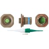 Souriau Sunbank by Eaton 13 Way Copper Alloy Straight Panel Mount MIL Spec Circular Connector 8LT711B35PN