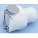 Colder Products Acetal Body Hose Connector Male Thread, 1/8 in NPT, 8.3 bar PMCD10-02