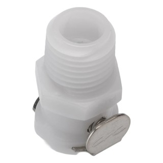 Colder Products Hose Connector Acetal Body Male Pipe Thread 1/4 in NPT, 8.3 bar PMCD10-04