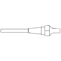 Weller Desoldering Nozzle 3.3 mm Aperture, 10.5 mm Length, Compatible with DSX120 WXDP120 WXDV120 T0051325499