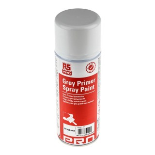 RS PRO 400 ml Grey Smooth Acrylic Primer Paint CE EN 374 EN 14387 EN 136 764-3064