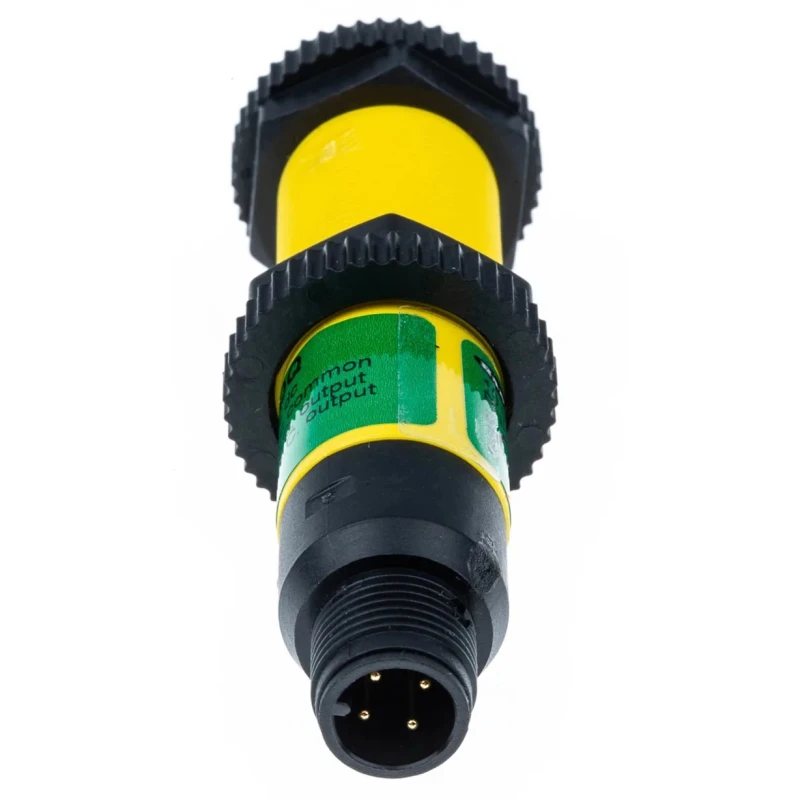 Banner Diffuse Photoelectric Sensor Barrel Sensor 0 to 100 mm Detection Range PNP Output IP69K S18SP6DQ
