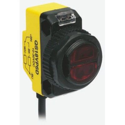 Banner Diffuse Photoelectric Sensor Block Sensor 800 mm Detection Range NPN/PNP Output IP67 