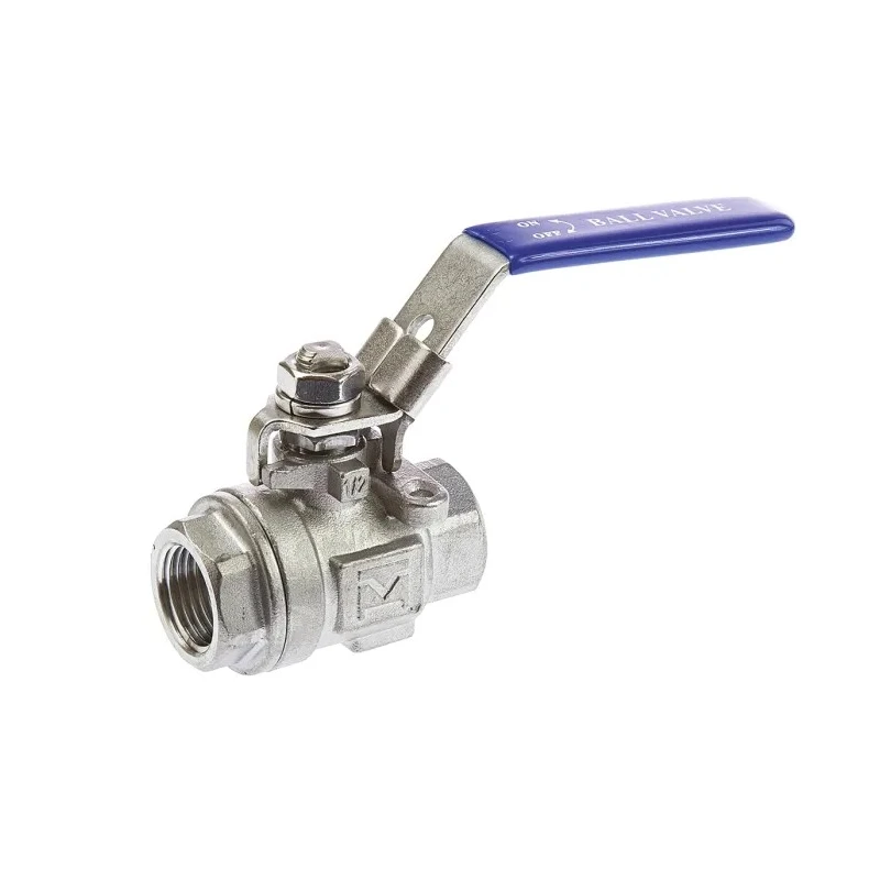 RS PRO Stainless Steel Threaded 2-Way Ball Valve BSPP 1/2 Inch, 69 bar Max Pressure A351-CF8M