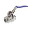 RS PRO Stainless Steel Threaded 2-Way Ball Valve BSPP 1/2 Inch, 69 bar Max Pressure A351-CF8M