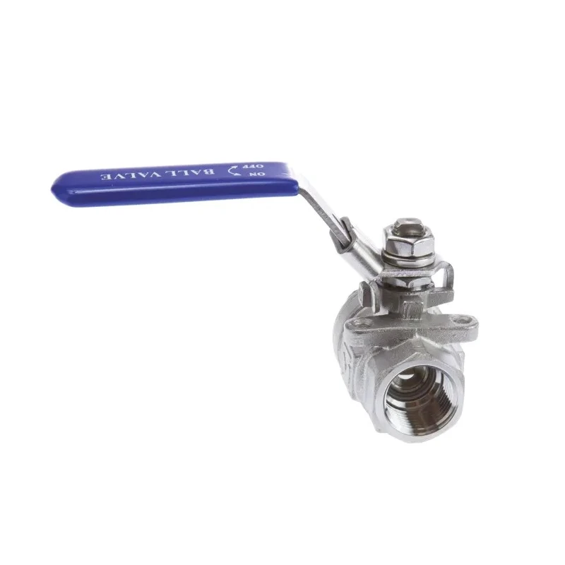 RS PRO Stainless Steel Threaded 2-Way Ball Valve BSPP 1/2 Inch, 69 bar Max Pressure A351-CF8M