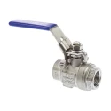 RS PRO Stainless Steel Threaded 2-Way Ball Valve BSPP 1/2 Inch, 69 bar Max Pressure A351-CF8M