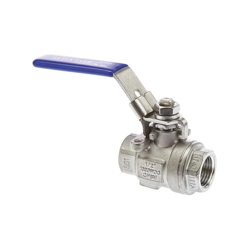 RS PRO Stainless Steel Threaded 2-Way Ball Valve BSPP 1/2 Inch, 69 bar Max Pressure A351-CF8M