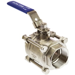 RS PRO ASTM A351-CF8M Stainless Steel Threaded Full Port Ball Valve BSPP 2 in 69 bar A351-CF8M