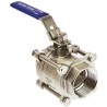 RS PRO ASTM A351-CF8M Stainless Steel Threaded Full Port Ball Valve BSPP 2 in 69 bar A351-CF8M