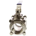 RS PRO ASTM A351-CF8M Stainless Steel Threaded Full Port Ball Valve BSPP 2 in 69 bar A351-CF8M