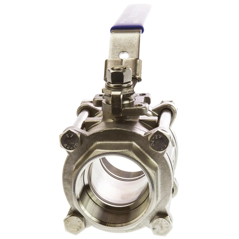 RS PRO ASTM A351-CF8M Stainless Steel Threaded Full Port Ball Valve BSPP 2 in 69 bar A351-CF8M