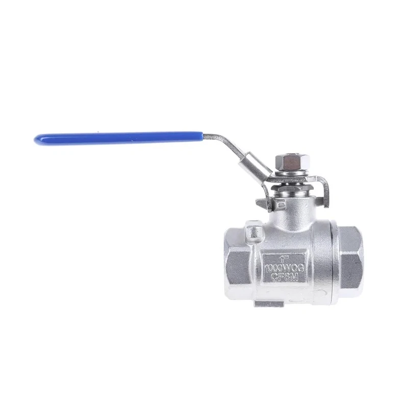 RS PRO Stainless Steel Threaded 2-Way Ball Valve BSPP 1 in, 69 bar Maximum Pressure A351-CF8M