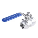 RS PRO Stainless Steel Threaded 2-Way Ball Valve BSPP 1 in, 69 bar Maximum Pressure A351-CF8M
