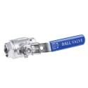 RS PRO Stainless Steel Threaded 2-Way Ball Valve BSPP 1 in, 69 bar Maximum Pressure A351-CF8M