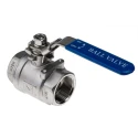 RS PRO Stainless Steel Threaded Full Port Ball Valve 1-1/4 Inch BSPP 69 Bar A351-CF8M