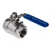 RS PRO Stainless Steel Threaded Full Port Ball Valve 1-1/4 Inch BSPP 69 Bar A351-CF8M