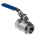 RS PRO Stainless Steel Threaded Full Port Ball Valve 1-1/4 Inch BSPP 69 Bar A351-CF8M