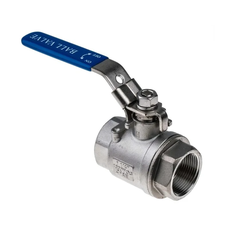 RS PRO Stainless Steel Threaded Full Port Ball Valve 1-1/4 Inch BSPP 69 Bar A351-CF8M
