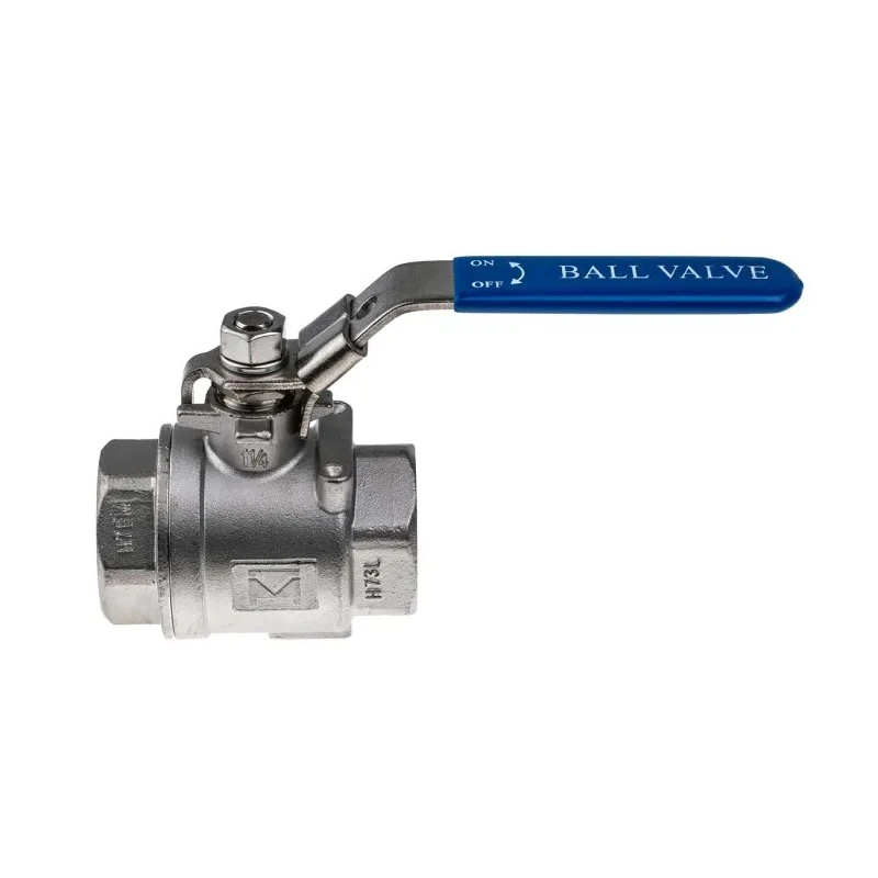 RS PRO Stainless Steel Threaded Full Port Ball Valve 1-1/4 Inch BSPP 69 Bar A351-CF8M