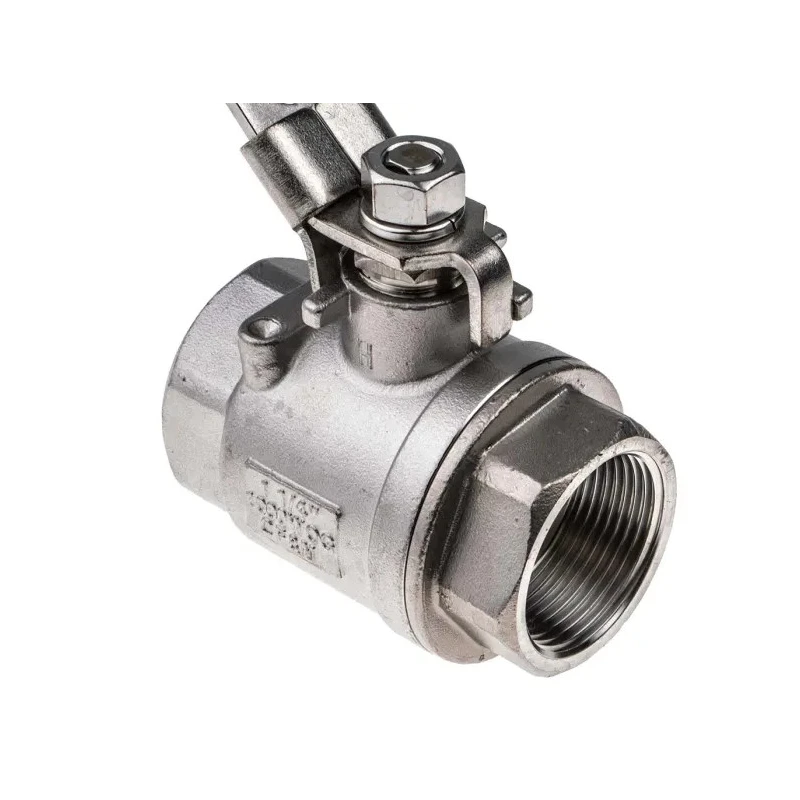 RS PRO Stainless Steel Threaded Full Port Ball Valve 1-1/4 Inch BSPP 69 Bar A351-CF8M