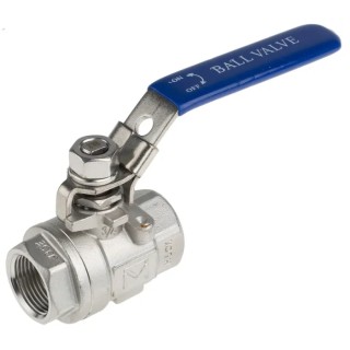 RS PRO Stainless Steel Threaded 2-Way Ball Valve BSPP 3/4 Inch 69 bar, ASTM A351-CF8M A351-CF8M