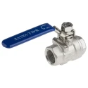 RS PRO Stainless Steel Threaded 2-Way Ball Valve BSPP 3/4 Inch 69 bar, ASTM A351-CF8M A351-CF8M