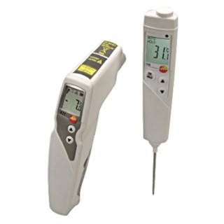 Testo Infrared and Penetration Thermometer Set , -30 °C to +210 °C, ±1.5°C Accuracy, Centigrade Scale, Distance to 0563 8315