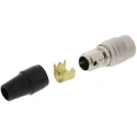 Hirose Miniature Circular Connector, 6 Contacts, Cable Mount Socket, Female, 100V, 2A, Push Pull, Brass HR10A-7P-6SC(73)