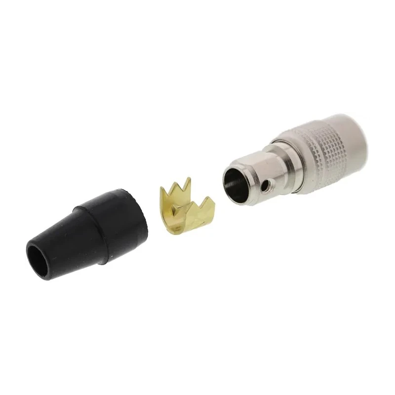 Hirose Miniature Circular Connector, 6 Contacts, Cable Mount Socket, Female, 100V, 2A, Push Pull, Brass HR10A-7P-6SC(73)