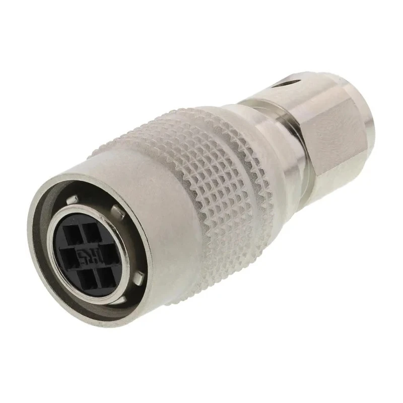 Hirose Miniature Circular Connector, 6 Contacts, Cable Mount Socket, Female, 100V, 2A, Push Pull, Brass HR10A-7P-6SC(73)