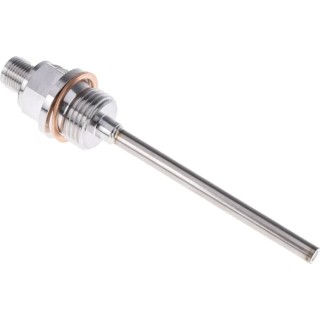 Jumo PT100 6 mm Diameter, 100 mm Long Temperature Sensor, 4 Wire, 200 °C max PT100