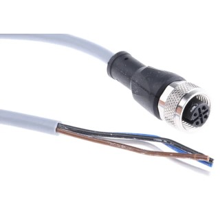 Jumo Sensor Actuator Cable Female 4-Way M12 to Free End 2 m 35V 909725/0001