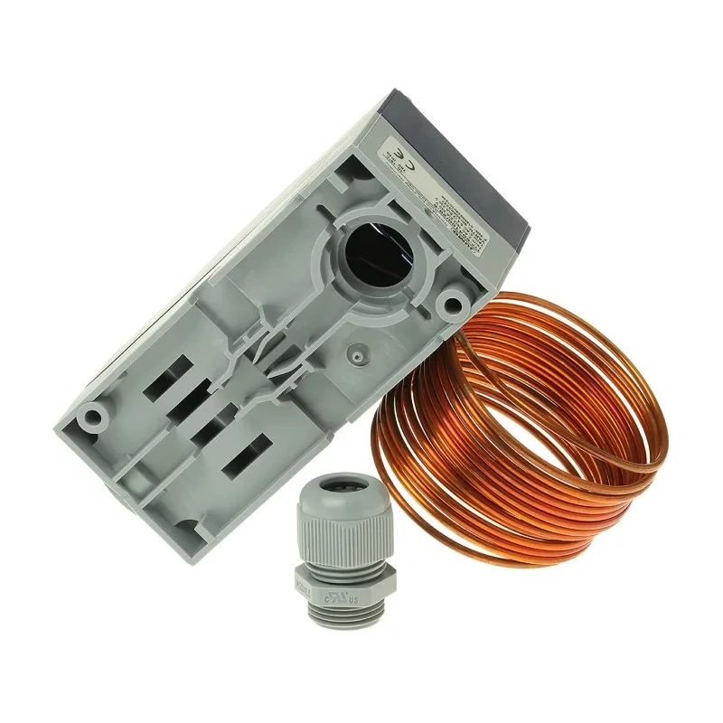 Jumo Capillary Thermostat Wall Mount 1P 16 A 230 V AC, +15 °C Max frostTHERM-AT/-DR 604100/20-5-140-3000-0-40/000