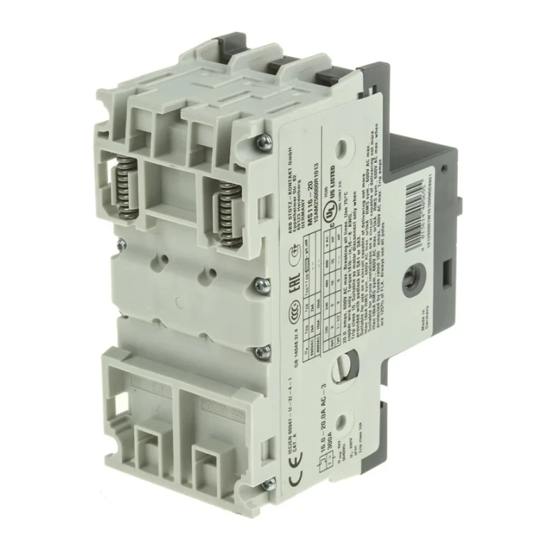 ABB Motor Protection Circuit Breaker MS116 Series 16A, 20 A Current Rating, 690V AC, 3 Poles, IP20 Protection MS116
