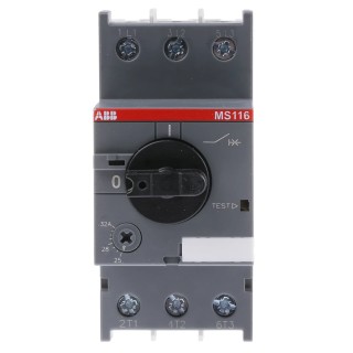 ABB Motor Protection Circuit Breaker 25A to 32A Current Rating, 690V, Trip-Free MS116 MS116