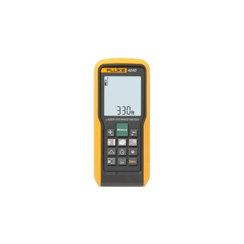 Fluke Laser Measure with 100 m Range, ±2 mm Accuracy, LCD Display, IP54 Rated, AAA Battery Powered Fluke-424D
