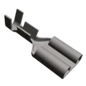 TE Connectivity FASTON .250 Silver Uninsulated Female Spade Connector Crimp 6.35 x 0.81 mm Tab Size 20 AWG to 15 6-160432-3