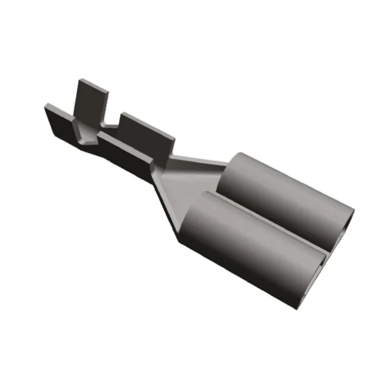 TE Connectivity Black Uninsulated Female Spade Connector Crimp 6.35 x 0.81 mm Tab Size 20 AWG to 17 160860-2