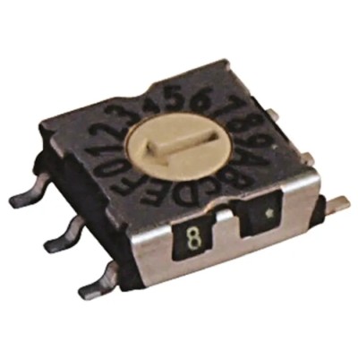 Hartmann Slotted spindle Rotary Coded DIP Switch Surface Mount Through Hole P25SMT106