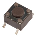 APEM Brown Tactile Switch Stem 4.3 mm SPST 50mA 12 V dc Surface DTSM61NV