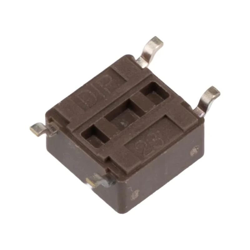 APEM Brown Tactile Switch Stem 4.3 mm SPST 50mA 12 V dc Surface DTSM61NV