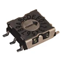 Hartmann Slotted Spindle Rotary Coded DIP Switch Surface Mount Through Hole P25SMT103