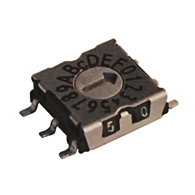 Hartmann Slotted Spindle Rotary Coded DIP Switch Surface Mount Through Hole P25SMT103