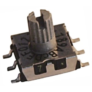 Hartmann Slotted Spindle Rotary Coded DIP Switch Surface Mount Through Hole P25SMT303