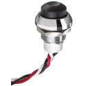 APEM IP67 Hall Effect Push Button Switch Linear Momentary Plunger Pre-Wired 4.5V-24V 5mA-50mA Operating Temp -40°C to 85°C 