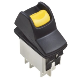 APEM DPST, On-On On-On Rocker Switch Panel, Panel Mount, Quick Connect Terminals, IP68 KL462AKXA125