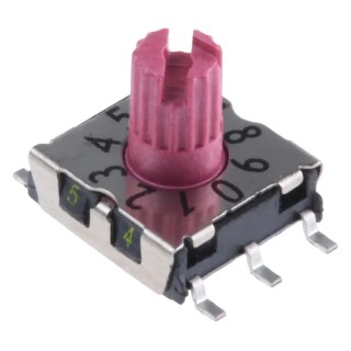 Hartmann Slotted spindle Rotary Coded DIP Switch Surface Mount Through Hole P25SMT301